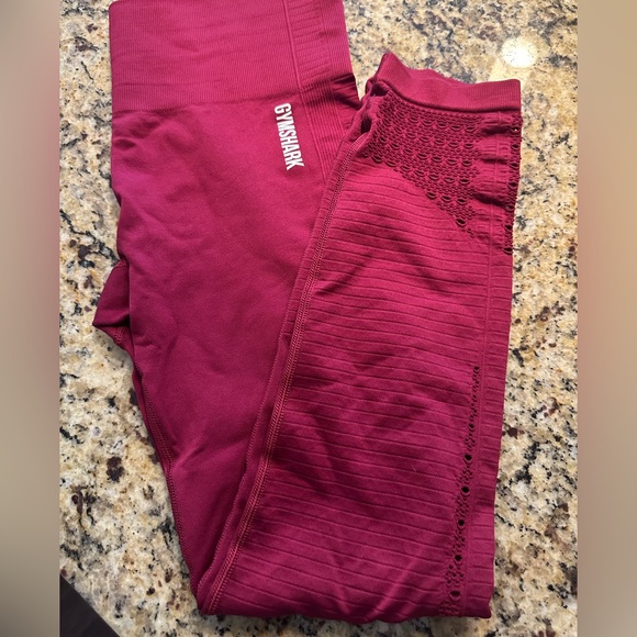 Gymshark Energy Seamless High Waisted Leggings Red - Picture 6 of 7